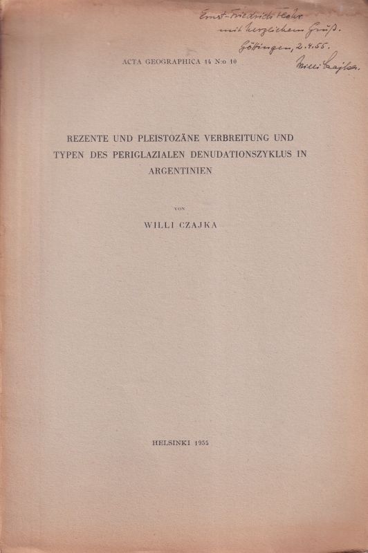 Czajka,Willi  Rezente und pleistozäne Verbreitung und Typen des 