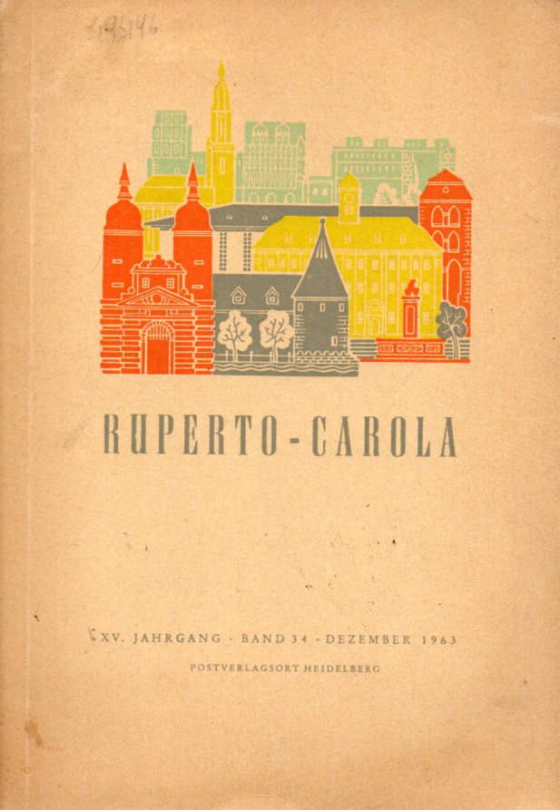 Ruperto-Carola  Mitteilungen der Vereinigung der Freunde der Studentenschaft 
