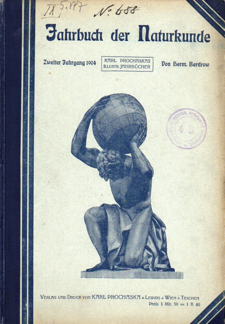 Jahrbuch der Naturkunde  Jahrbuch der Naturkunde 2.Jahrgang 1904 