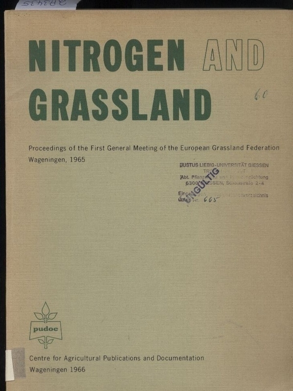 Burg,P.F.J.van+G.H.Arnold  Nitrogene and Grassland 