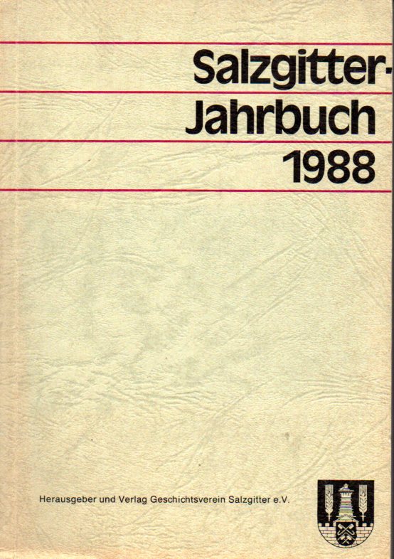 Salzgitter  Salzgitter Jahrbuch 1988 Band 10 
