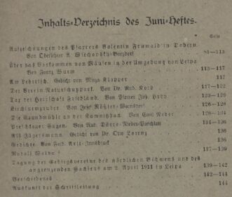 Mitteilungen des Nordböhmischen Exkursionsklubs  34.Jg.2.Heft 1911 