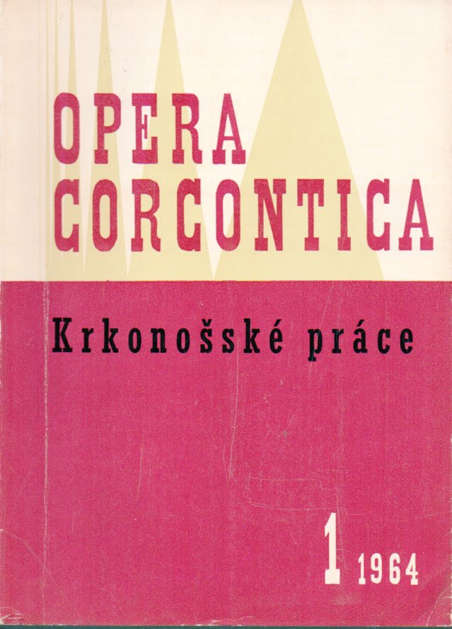 Opera Corgcontica  Opera Corgcontica Krkonosske prace 1964 Heft 1 