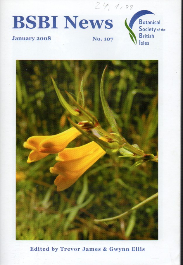 Botanical Society of the British Isles BSBI  BSBI News Nr. 107-109, January -September 2008 