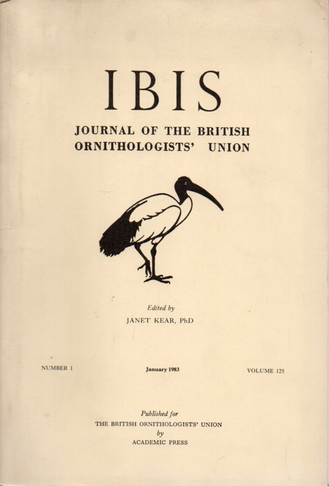 Ibis  Ibis Volume 125 Number 1 January 1983 