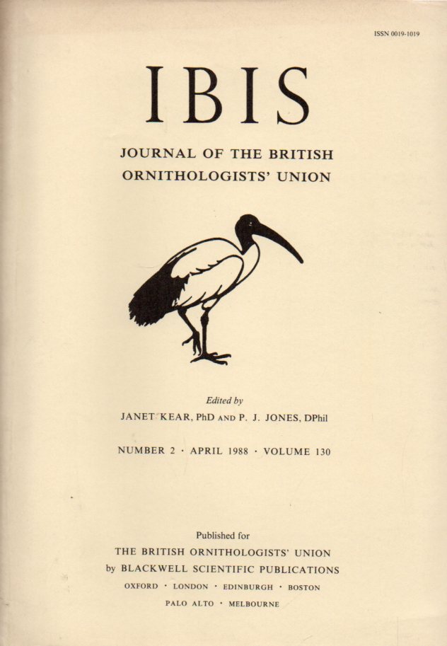 Ibis  Ibis Volume 130 Number 2 April 1988 