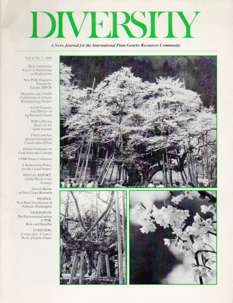 Diversity  A news journal for the International Plant Genetic Resources Community 
