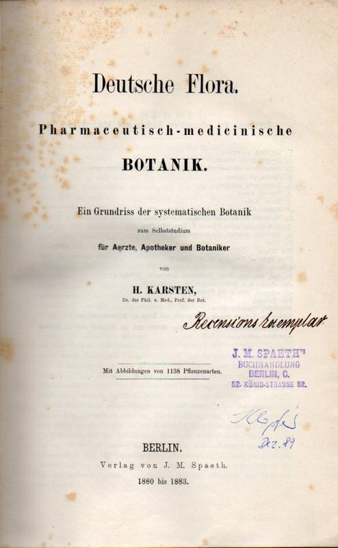 Karsten,H.  Deutsche Flora 