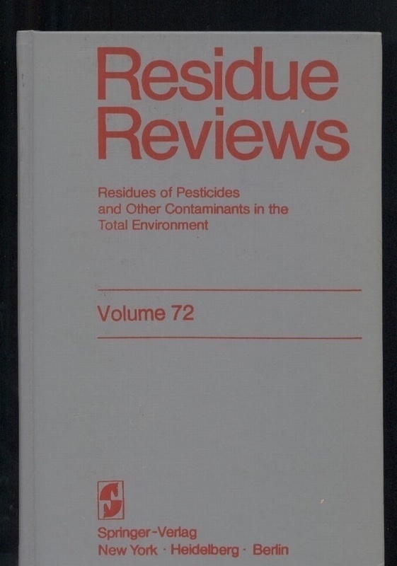 Residue Reviews  Volume 72 