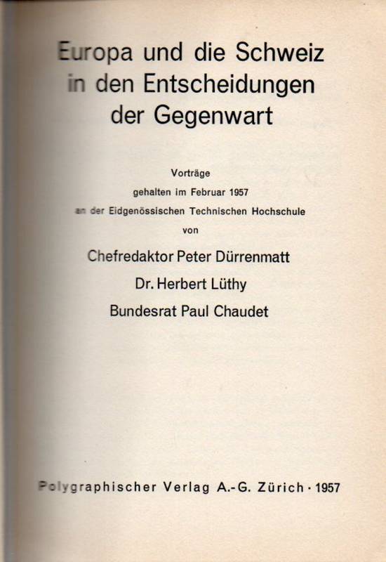 Eidgenössische Technische Hochschule  Kultur- und Staatswissenschaftliche Schriften Heft 101 bis 110 