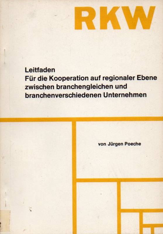Poeche,Jürgen  Leitfaden für die Kooperation auf regionaler Ebene zwischen 