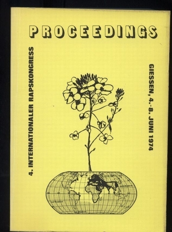 Deutsche Gesellschaft für Fettwissenschaft  4.Internationaler Rapskongress,Giessen,4.-8.Juni 1974,Proceedings 