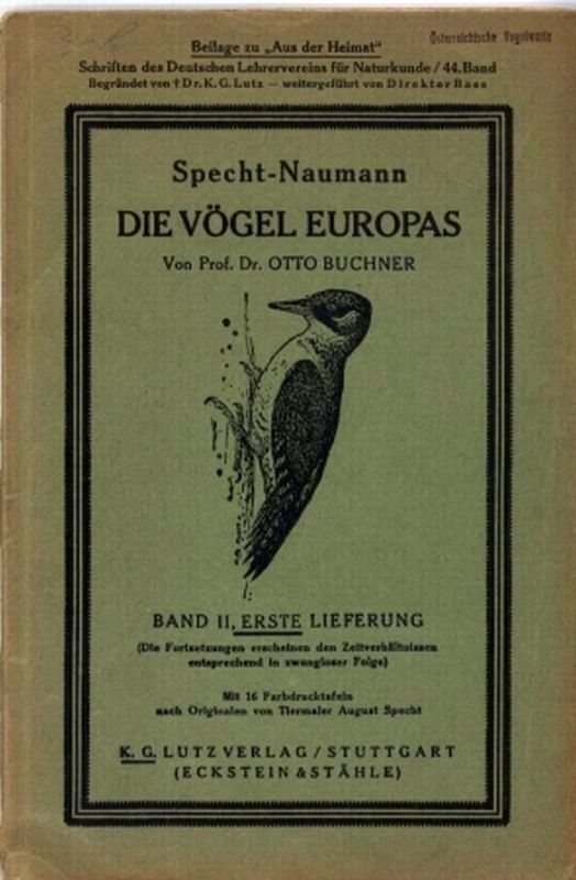 Specht-Naumann  Die Vögel Europas.Bd.II.Erste Lieferung 