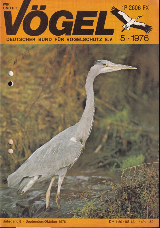 Wir und die Vögel  8.Jahrgang.September/Oktober 1976 