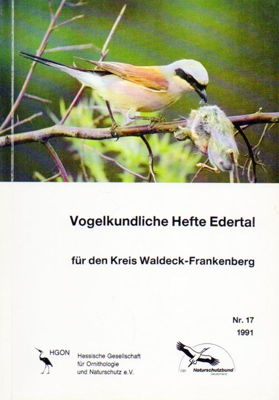Vogelkundliche Hefte Edertal  Nr. 17. 1991 