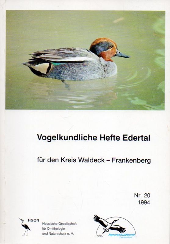 Vogelkundliche Hefte Edertal  Nr. 20. 1994 