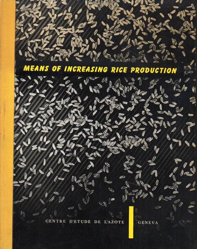 Geus,J.G.de  Means of increasing rice production 