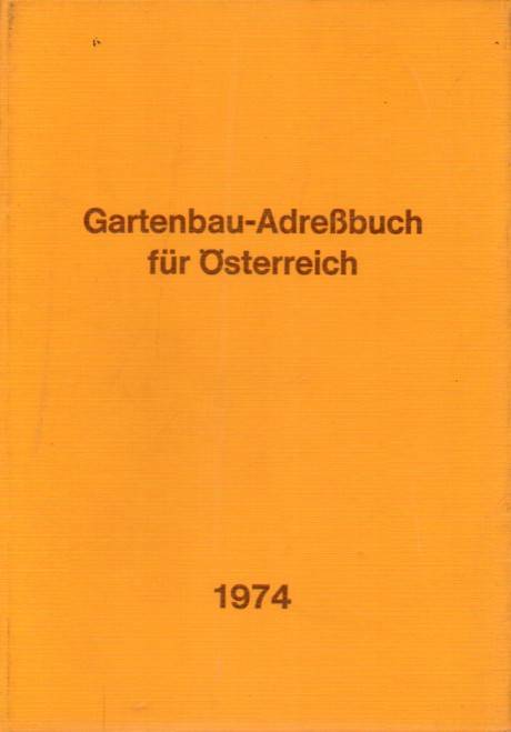 Ulmer-Verlag  Gartenbau-Adreßbuch für Österreich 