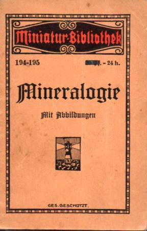 Miniatur-Bibliothek 194-195  Mineralogie 