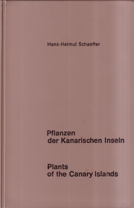 Schaeffer,Hans-Helmut  Pflanzen der Kanarischen Inseln 