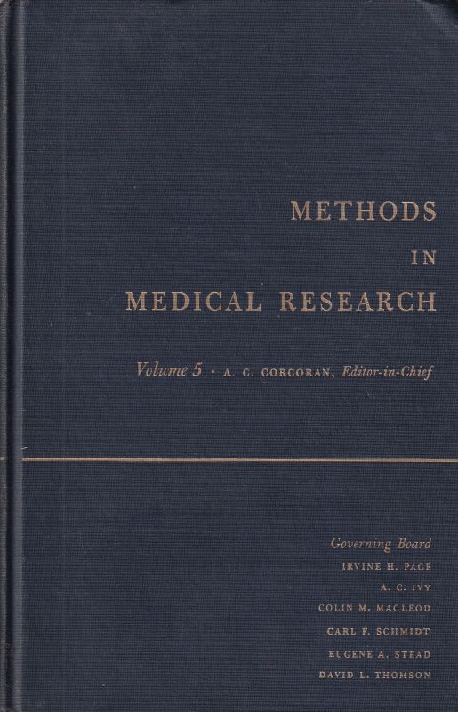 Corcoran,A.C.(Hrg.)  Methods in Medical Research 