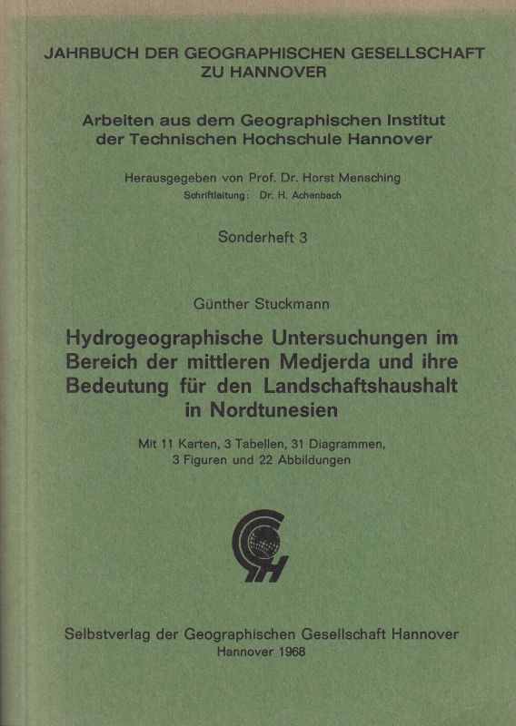 Jb.d.Geogr.Ges.Sonderheft 3  Günther Stuckmann:Hydrogeographische Untersuchungen 