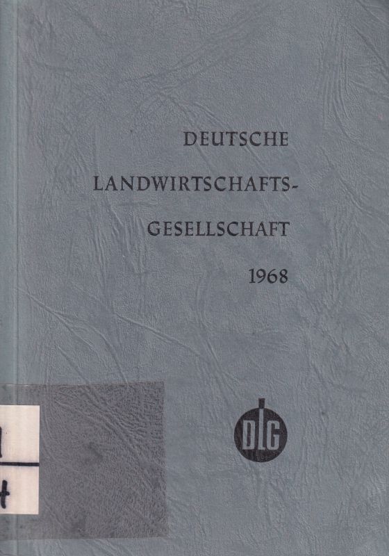 Lorberg(Hrg.)  Deutsche Landwirtschaftsgesellschaft 1968 
