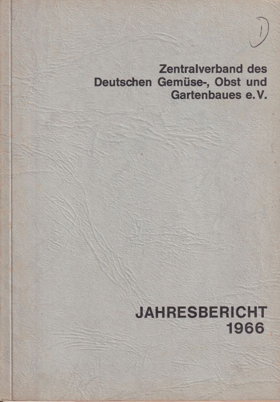 Hunkler,Hansjörg  Jahresbericht 1966 