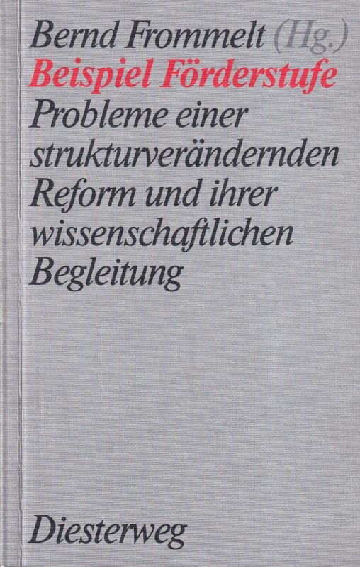 Frommelt,Bernd (Hsg.)  Probleme einer strukturverändernden Reform und ihrer 