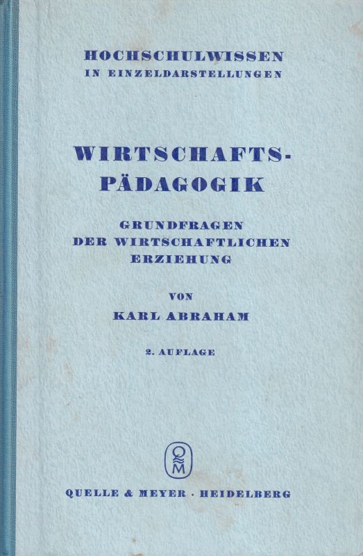 Abraham,Karl  Wirtschaftspädagogik 