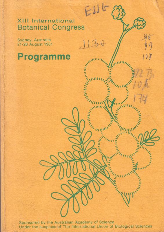 Australian Academy of Science  XIII International Botanical Congress Sydney 21-28 August 1981 