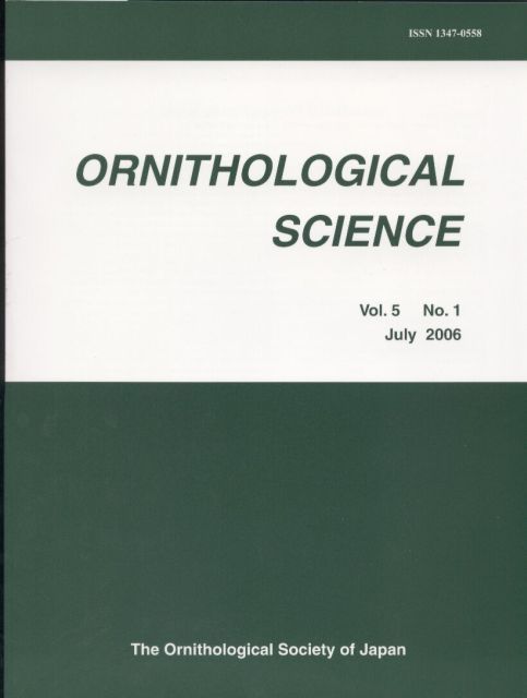 Ornithological Science  Ornithological Science Volume 5 No. 1 July 2006 