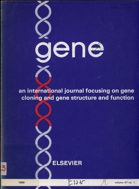 Gene  Vol. 47. No.1. 1986 