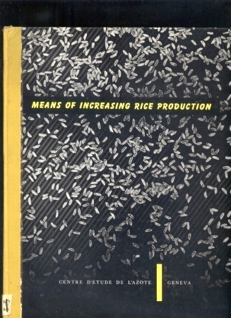 Geus,J.G.de  Means of increasing rice production 