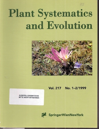 Plant Systematics and Evolution  Plant Systematics and Evolution Volume 217 1999, Number 1-4 