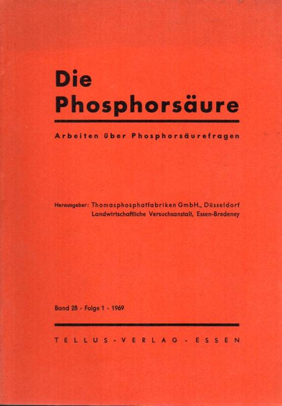 Die Phosphorsäure  Band 28.1969-Folge 1 