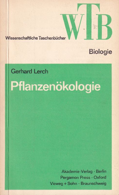 Lerch,Gerhard  Pflanzenökologie 