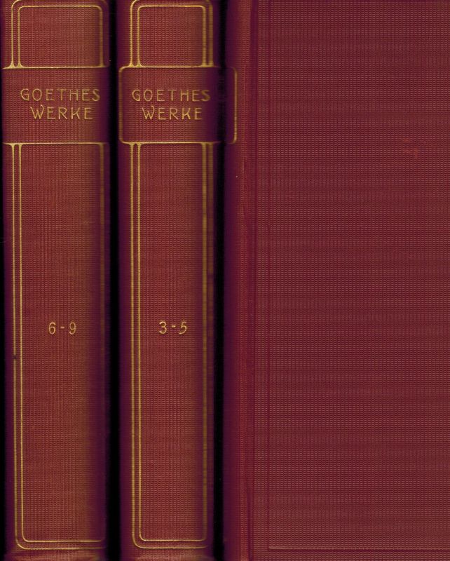 Scheidemantel,Eduard (Hsg.)  Goethes Werke Ausgabe in zwanzig Teilen (8 Bände) 