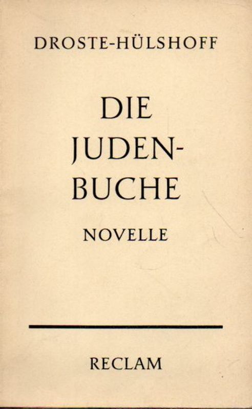 Droste-Hülshoff,Annette von  Die Judenbuche 