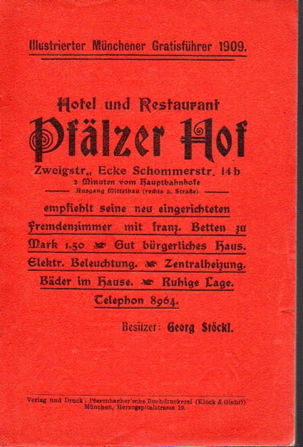 Illustrierter Münchener Gratisführer  Illustrierter Münchener Gratisführer 14.Jahrgang 1909 