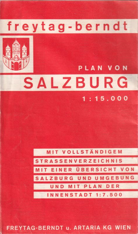 Freytag-Berndt und Artaria KG  Plan von Salzburg 1:15.000 