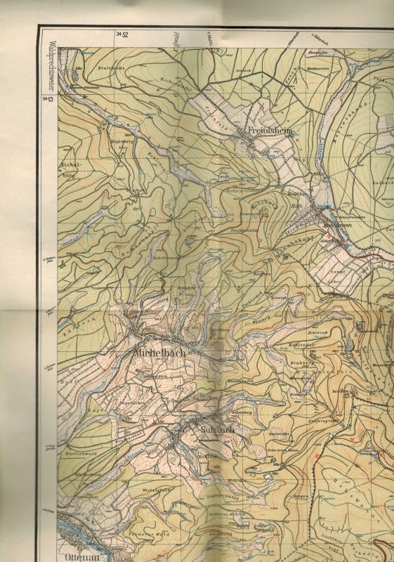 Statistisches Landesamt Stuttgart  Karte Wildbad - Dobel - Herrenalb - Gernsbach 