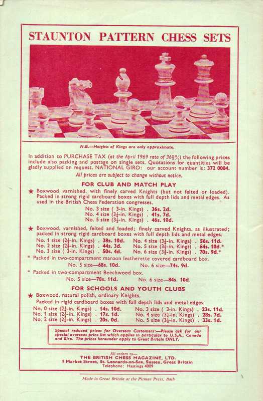 The British Chess Magazine  The British Chess Magazine Voume 89, 1969, Hefte 1 bis 12 (12 Hefte) 
