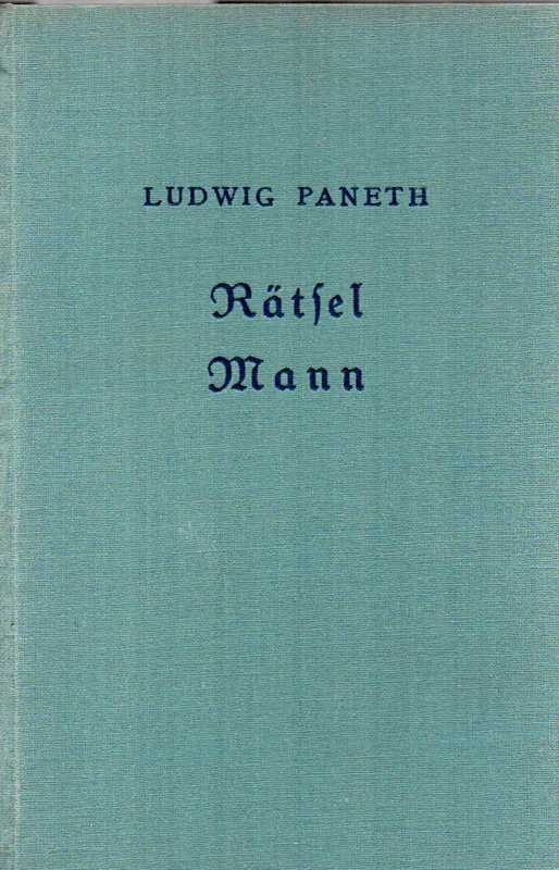 Paneth,Ludwig  Rätsel Mann 