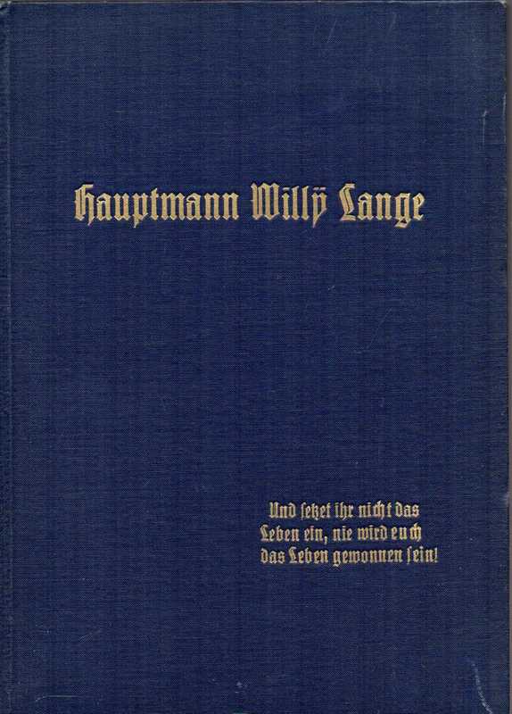 Lange,Ernst  Hauptmann Willy Lange 