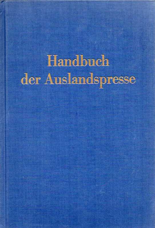 Dofivat,E.  Handbuch der Auslandspresse 