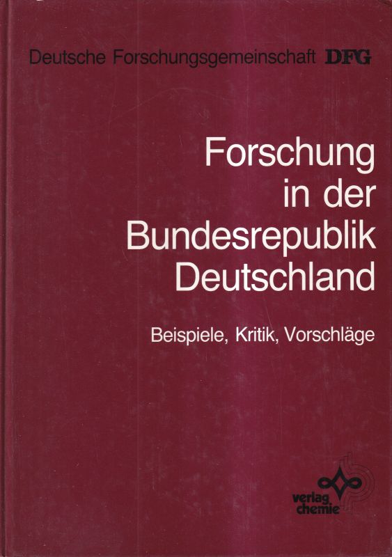 Schneider,Christoph (Hsg.)  Forschung in der Bundesrepublik Deutschland 