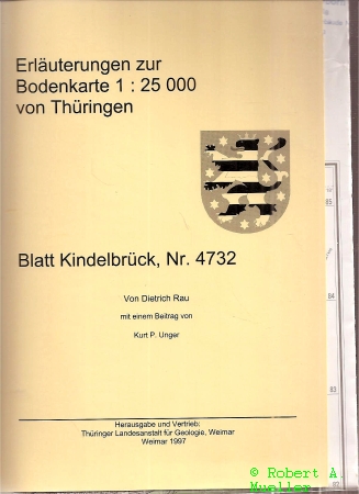 Rau,Dietrich  Erläuterungen zur Bodenkarte 1:25 000 von Thüringen Blatt Kindelbrück 