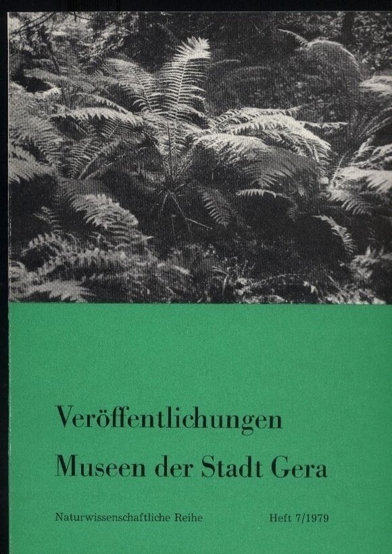 Museen der Stadt Gera  Veröffentlichungen Heft 7. 1979 