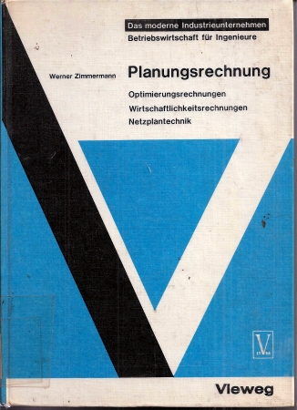 Zimmermann,Werner  Planungsrechnung 